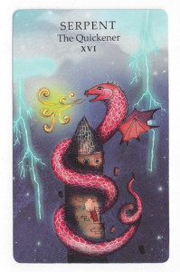 the animal wisdom tarot tower card