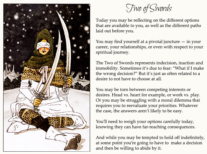 Two of swords