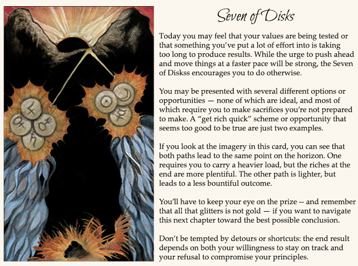 Seven of disks
