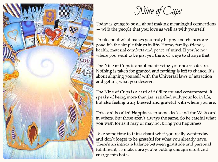 Nine of cups