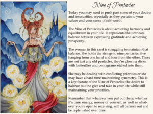 Nine of Pentacles