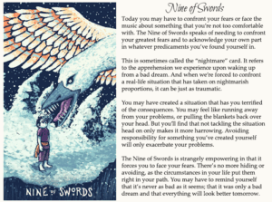 Nine of swords
