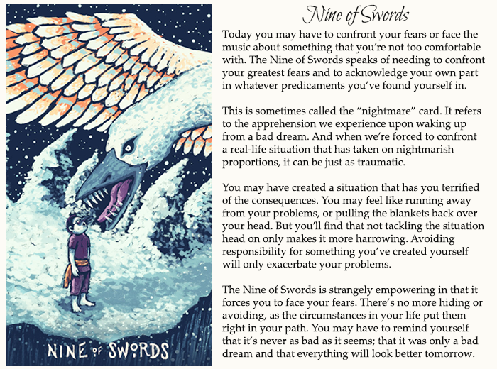 Nine of swords