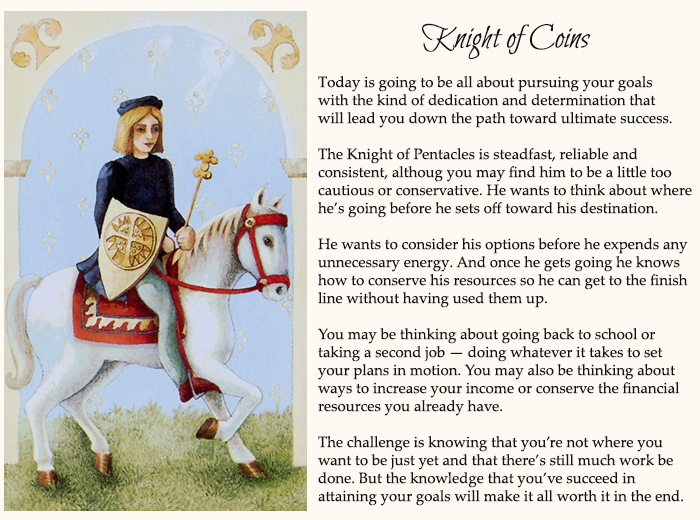 Knight of coins